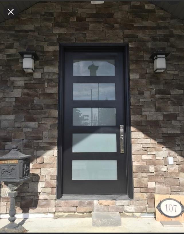 Modern Iron Glass Door