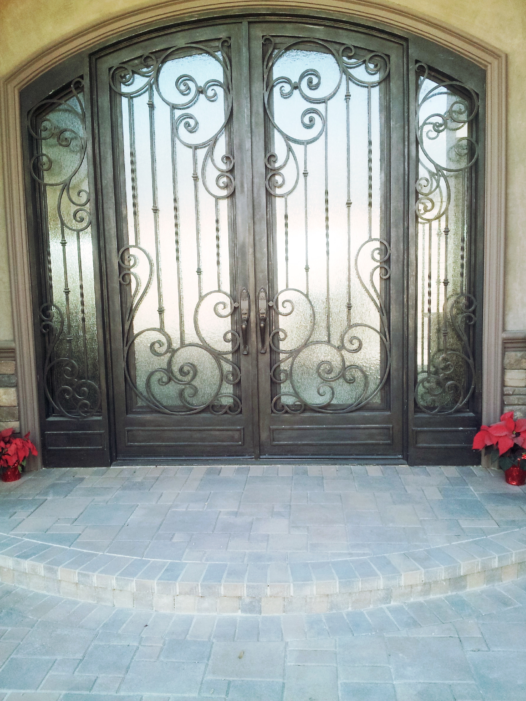 Entry Iron Glass Doors